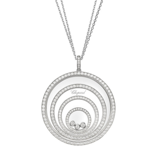 XB-798233-1001 glass full diamond 4 circle stone pendant