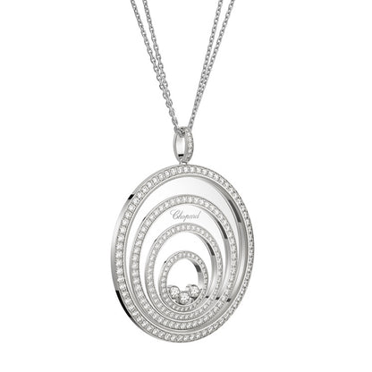 XB-798233-1001 glass full diamond 4 circle stone pendant