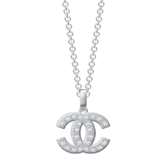 XNE-CNCP018 21mm Flat Double C Pendant