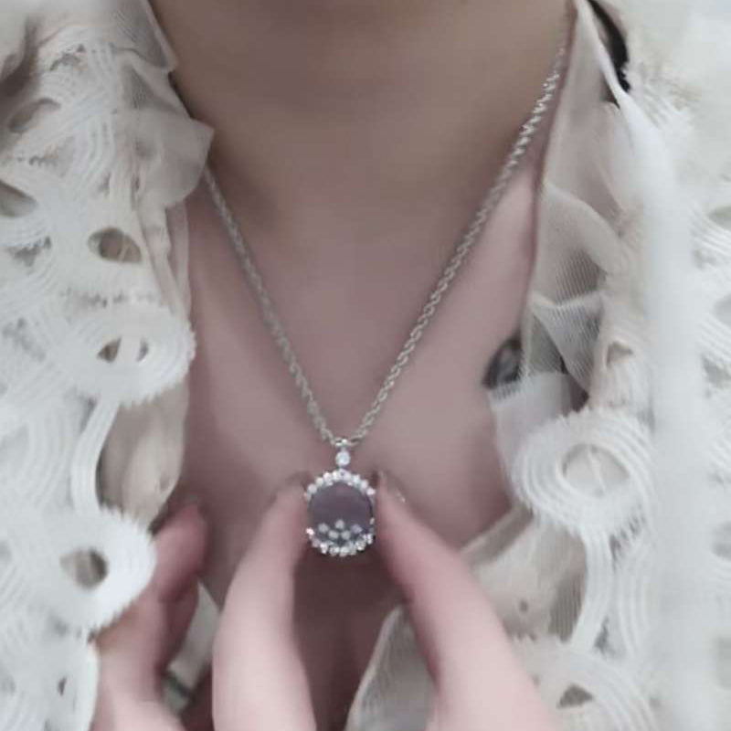 XB-XL569247 round 5 diamond pendant