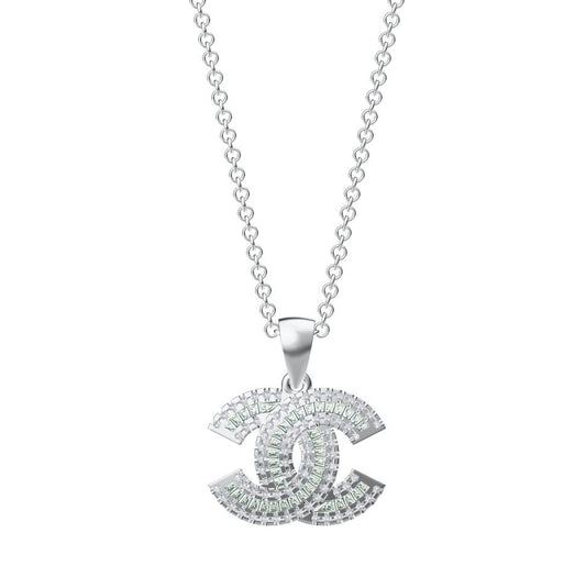 XNE-CNCP017 15mm ladder double C pendant