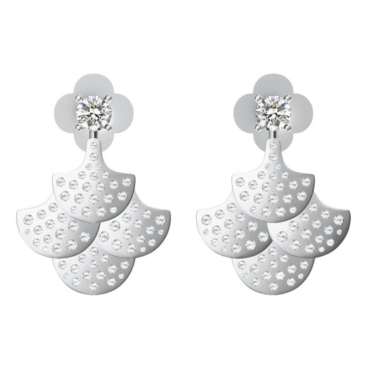 GLF-8305575 fan-shaped diamond earrings