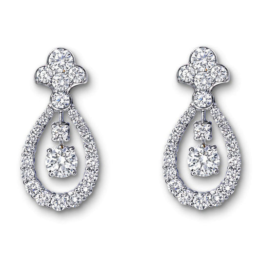 GLF-RGE857 water drop peripheral sector earrings