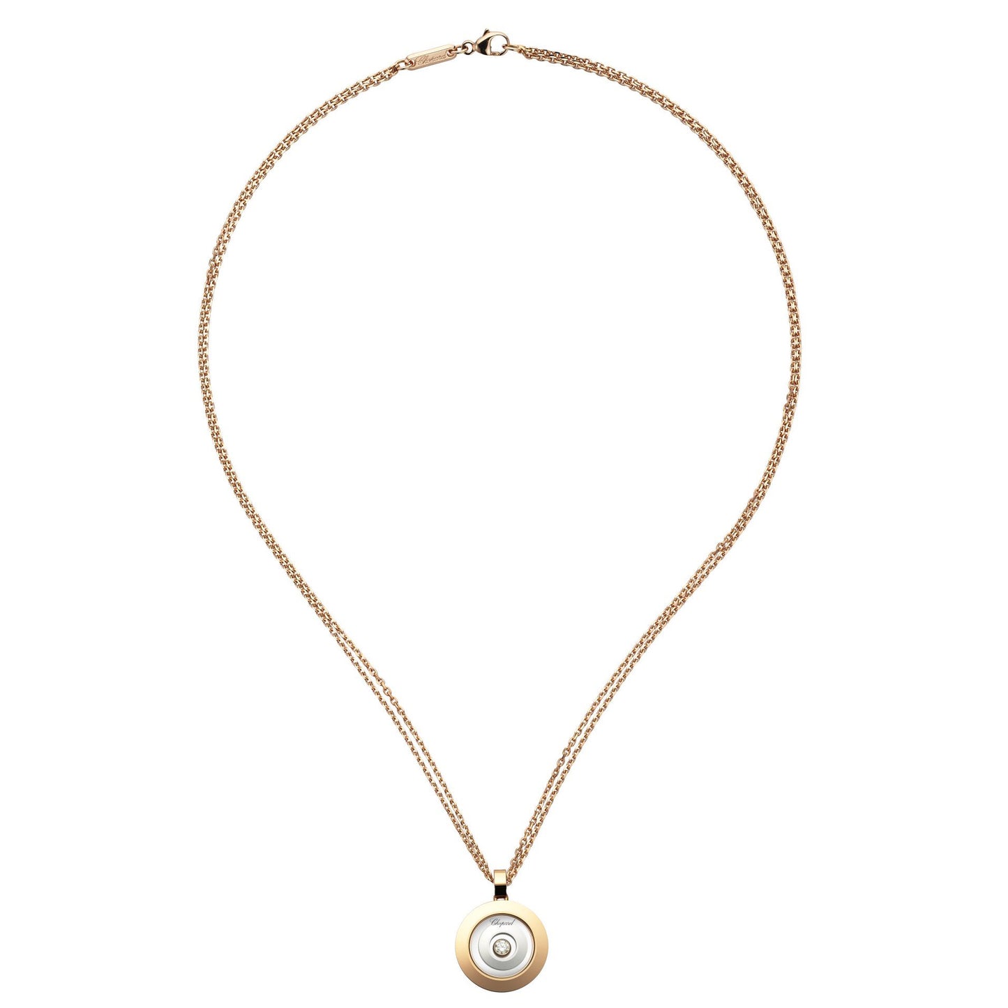 XB-795405-9001 Double Ring Single Barrel Glass Pendant