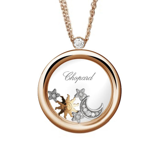 XB-799450-5201 Glass Sun Star and Moon Pendant