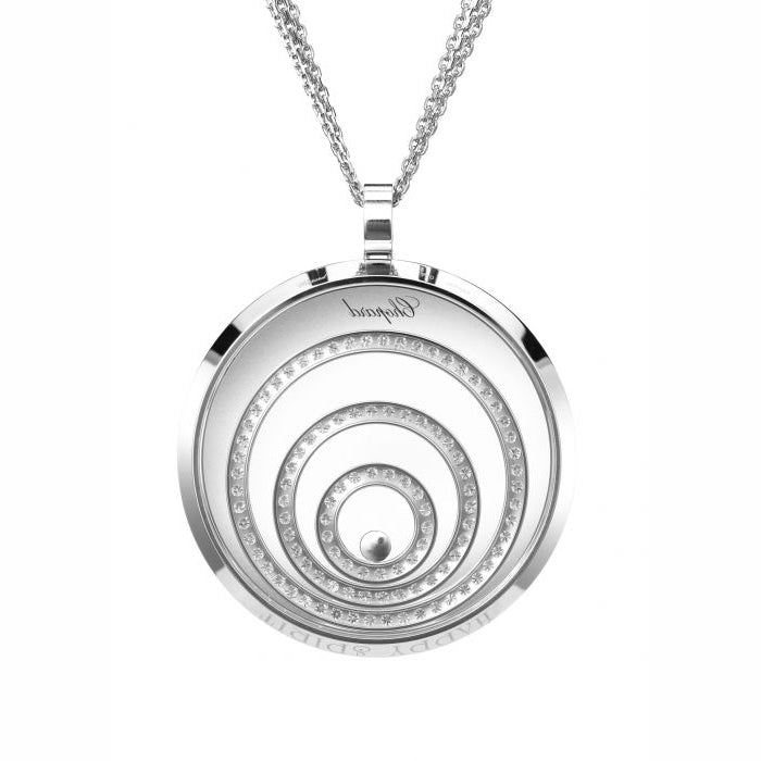 XB-795430-1001 four-ring middle ring full diamond single barrel pendant
