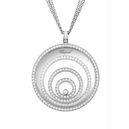 XB-795430-1001 four-ring middle ring full diamond single barrel pendant