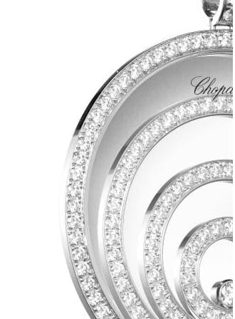 XB-795430-1001 four-ring middle ring full diamond single barrel pendant