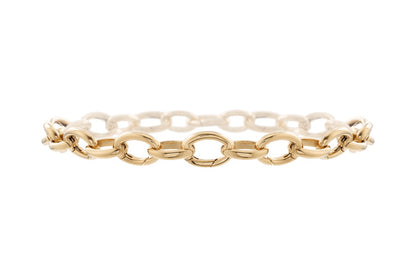 HW-BRNSYLCOPCM light gold egg-shaped bracelet