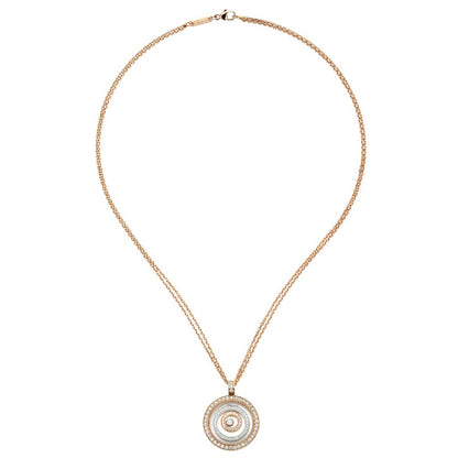 XB-795425-9001 ring in the ring full of diamonds three rings single barrel pendant