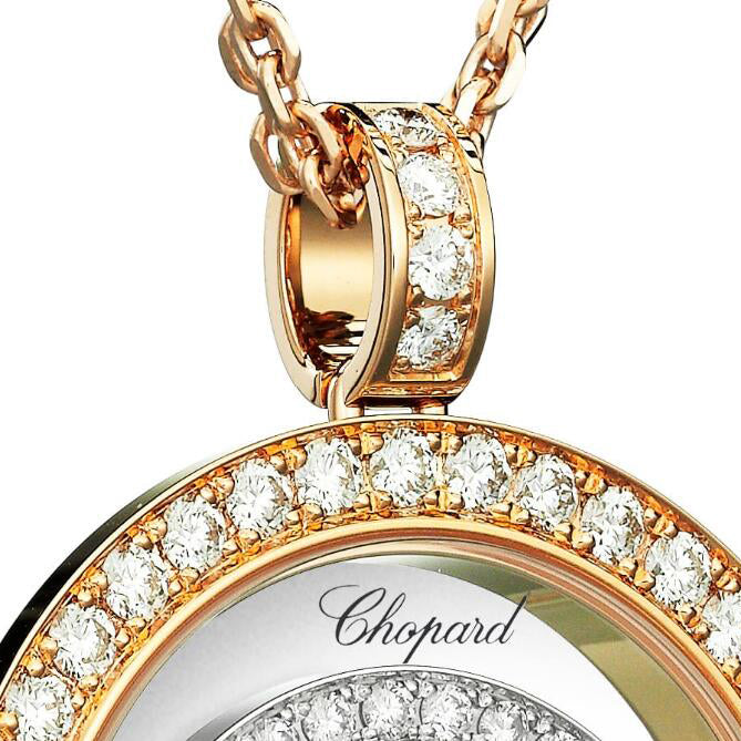 XB-795425-9001 ring in the ring full of diamonds three rings single barrel pendant