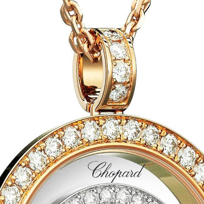 XB-795425-9001 ring in the ring full of diamonds three rings single barrel pendant