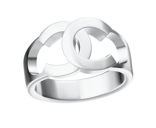XNE-CN558529 double C light gold ring