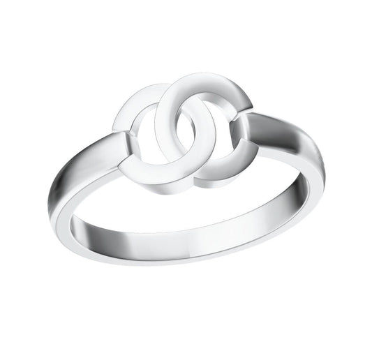 XNE-CN975459 double C light gold ring