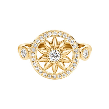 HW-FRDYRD1MWG sunflower ring