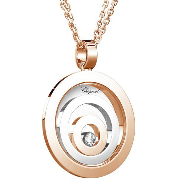 XB-795431-9001 light gold ring middle ring three ring single barrel pendant
