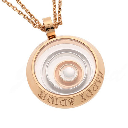XB-795431-9001 light gold ring middle ring three ring single barrel pendant