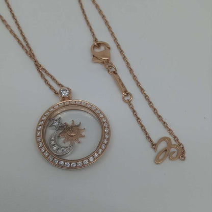 XB-799434-1401 guest version star moon sun round pendant