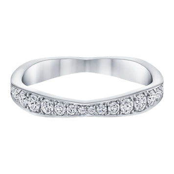 HW-WBDPRDPAWV fully set wave bar ring, full of diamonds