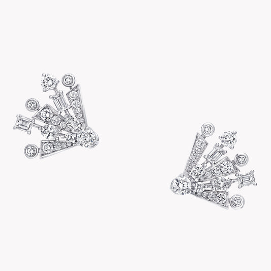 GLF-RGE1527 trapezoidal fireworks sunshine earrings