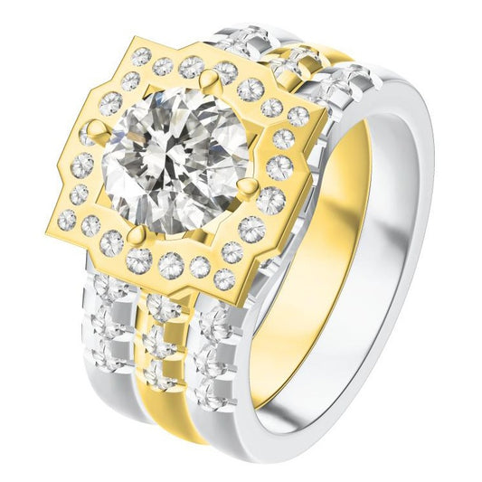 HW-RGD3812562-4 claw stone ring