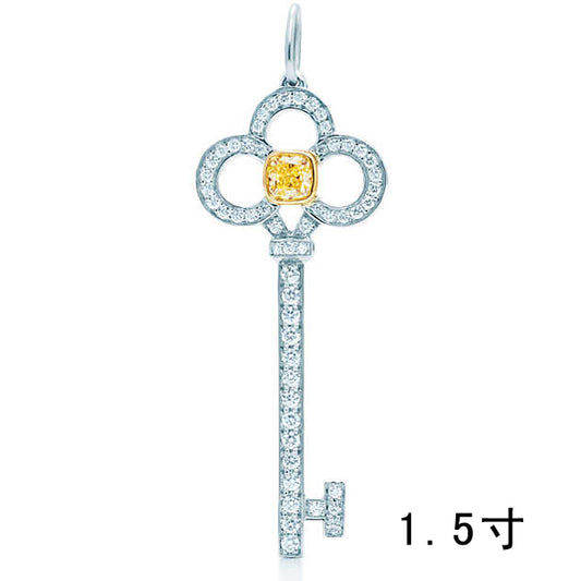 TIF68750909满钻皇冠钥匙吊坠1.5寸