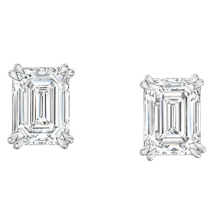 HW-HRWSD double four-prong octagonal diamond earrings