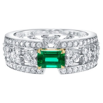 HW-FREMECDDHWF emerald wide face hollow ring