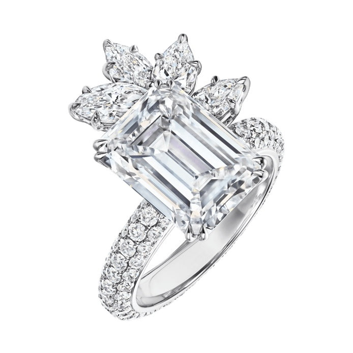 HW-RGDPEC050UB7 small octagonal diamond ring