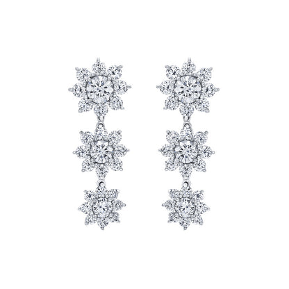 HW-EADSPNA3DSF三雪花耳环、大圆钻雪花系列