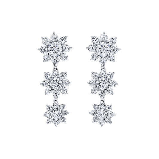 HW-EADSPNA3DSF三雪花耳环、大圆钻雪花系列