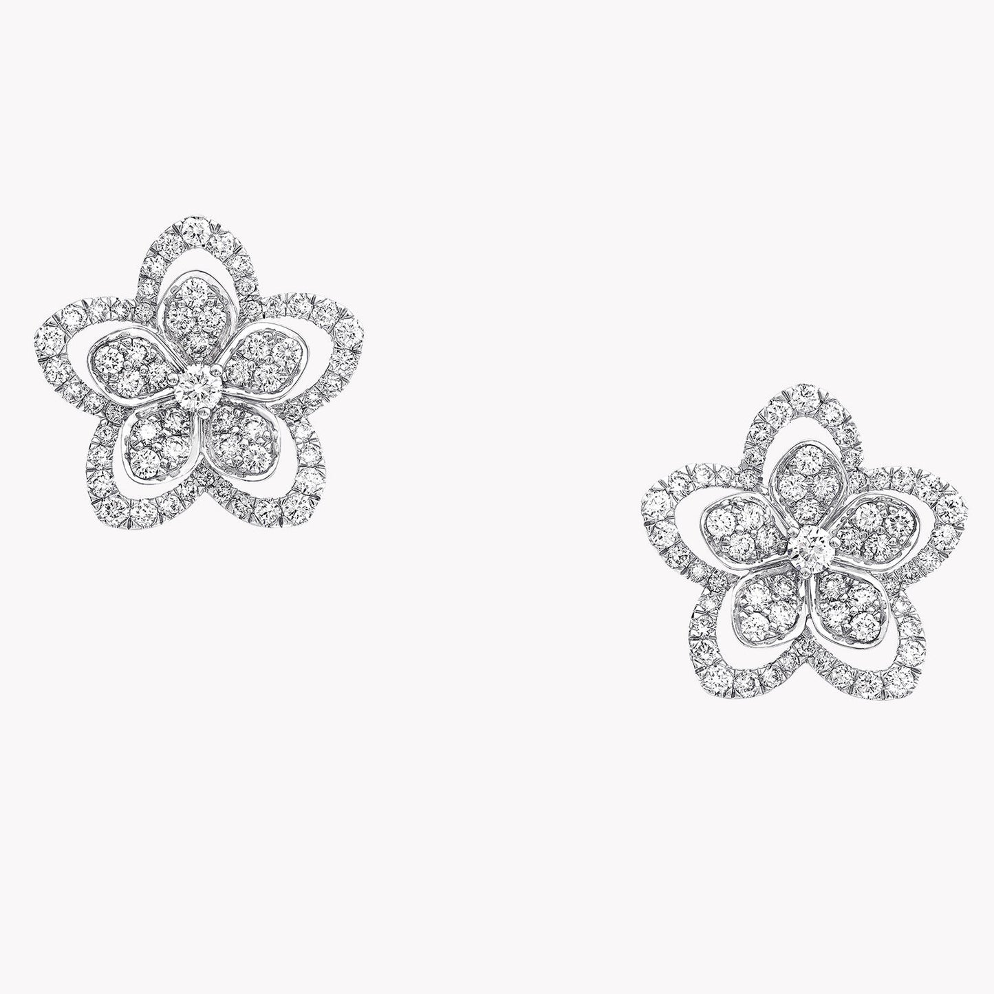 GLF-RGE1669 five-leaf flower earrings
