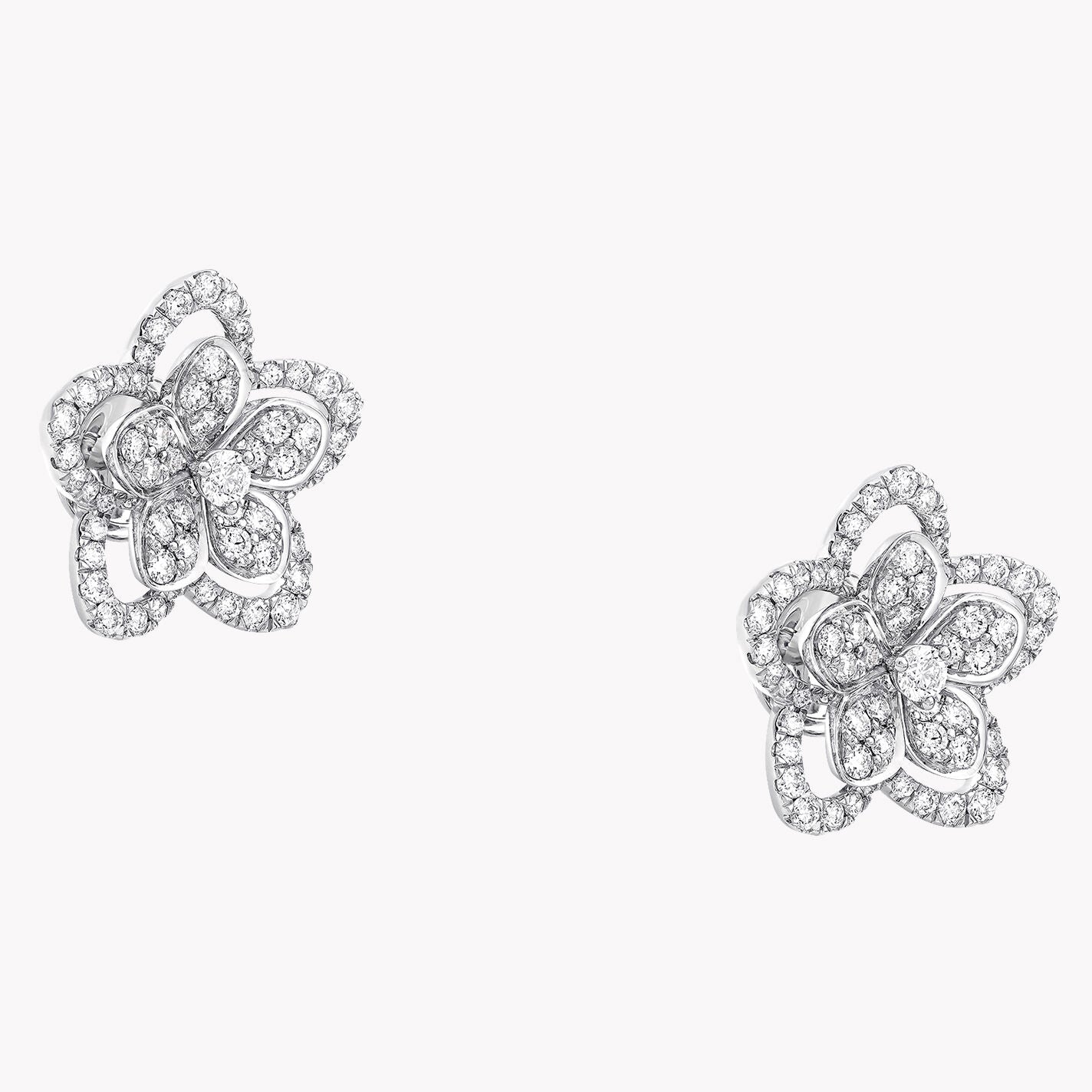 GLF-RGE1669 five-leaf flower earrings
