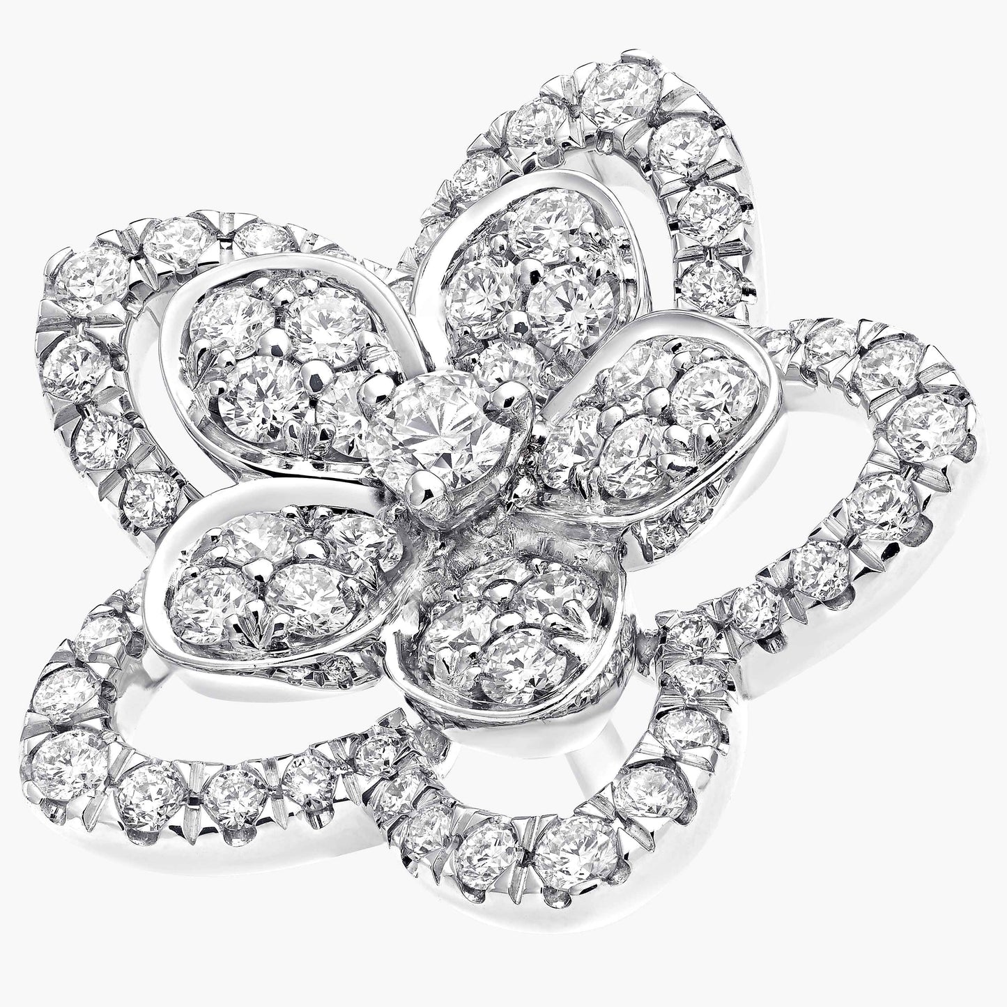 GLF-RGE1669 five-leaf flower earrings