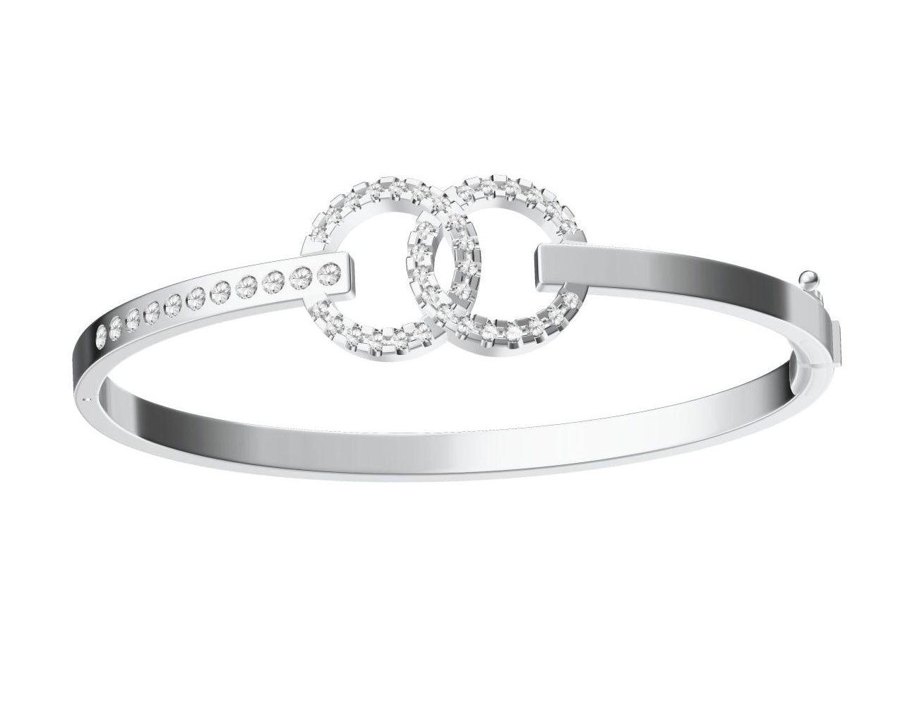 XNE-CN326547 Double C diamond bracelet
