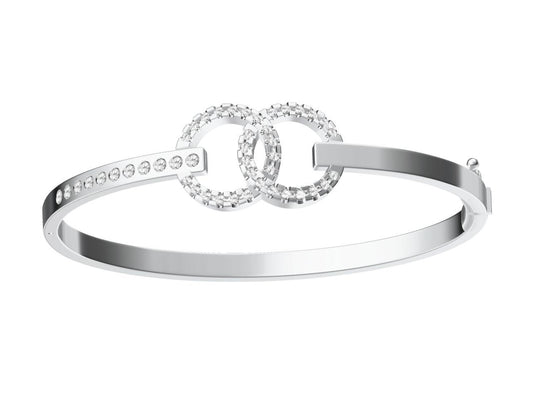 XNE-CN326547 Double C diamond bracelet