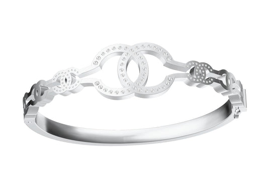 XNE-CN295872 Double C diamond bracelet