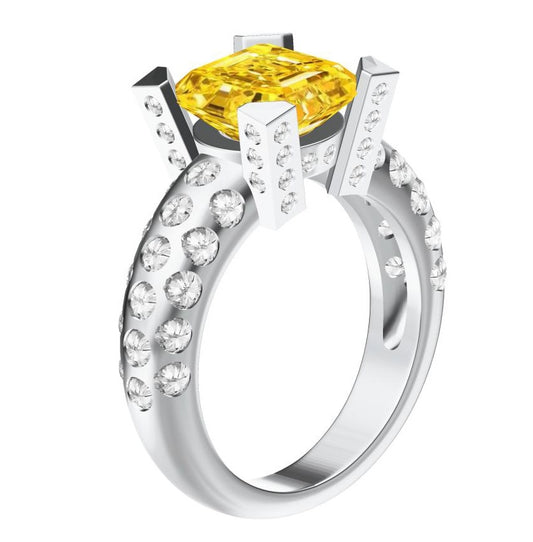 HW-RGD2584497 yellow and white letter ring