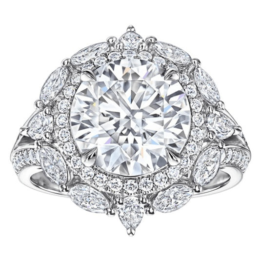HW-RGDPRD030UB12 stone diamond ring