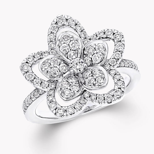 GLF-RGR846 mini five-leaf flower ring