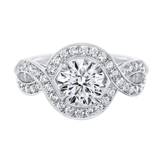 HW-RGDPRD005LC (large) twisted 8-character diamond ring