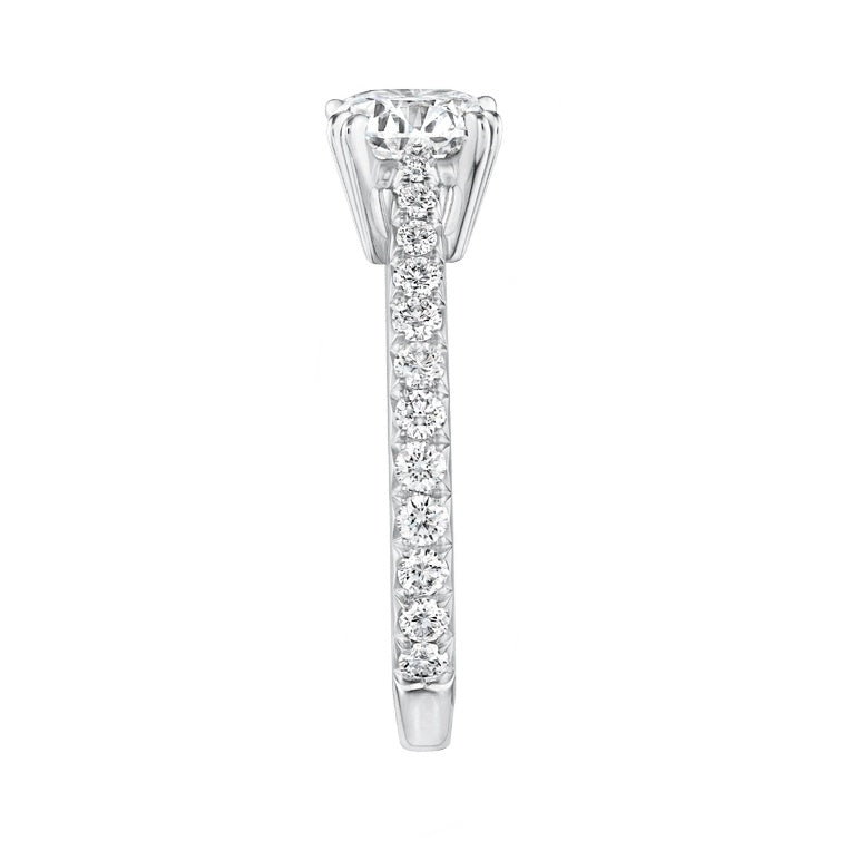 HW-RGDPRD010WRO四双爪1.25ct、半镶尖直臂钻戒婚戒