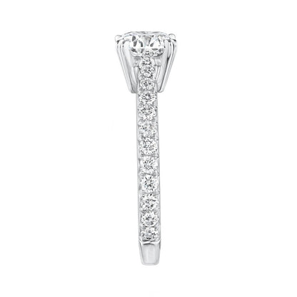 HW-RGDPRD010WRO四双爪1.25ct、半镶尖直臂钻戒婚戒