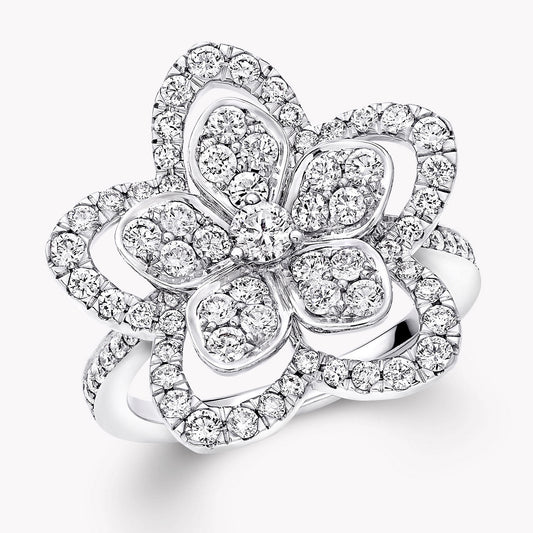 GLF-RGR845 19.7mm five-leaf flower ring