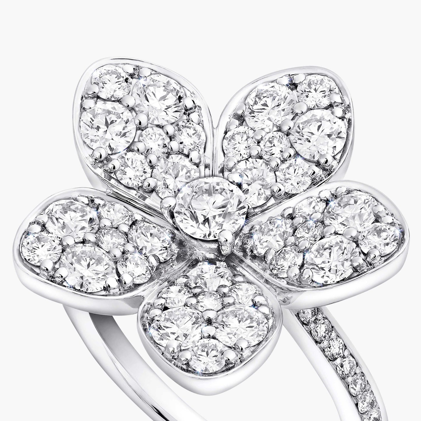 GLF-RGR852 five-leaf flower ring