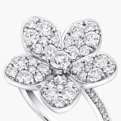 GLF-RGR852 five-leaf flower ring
