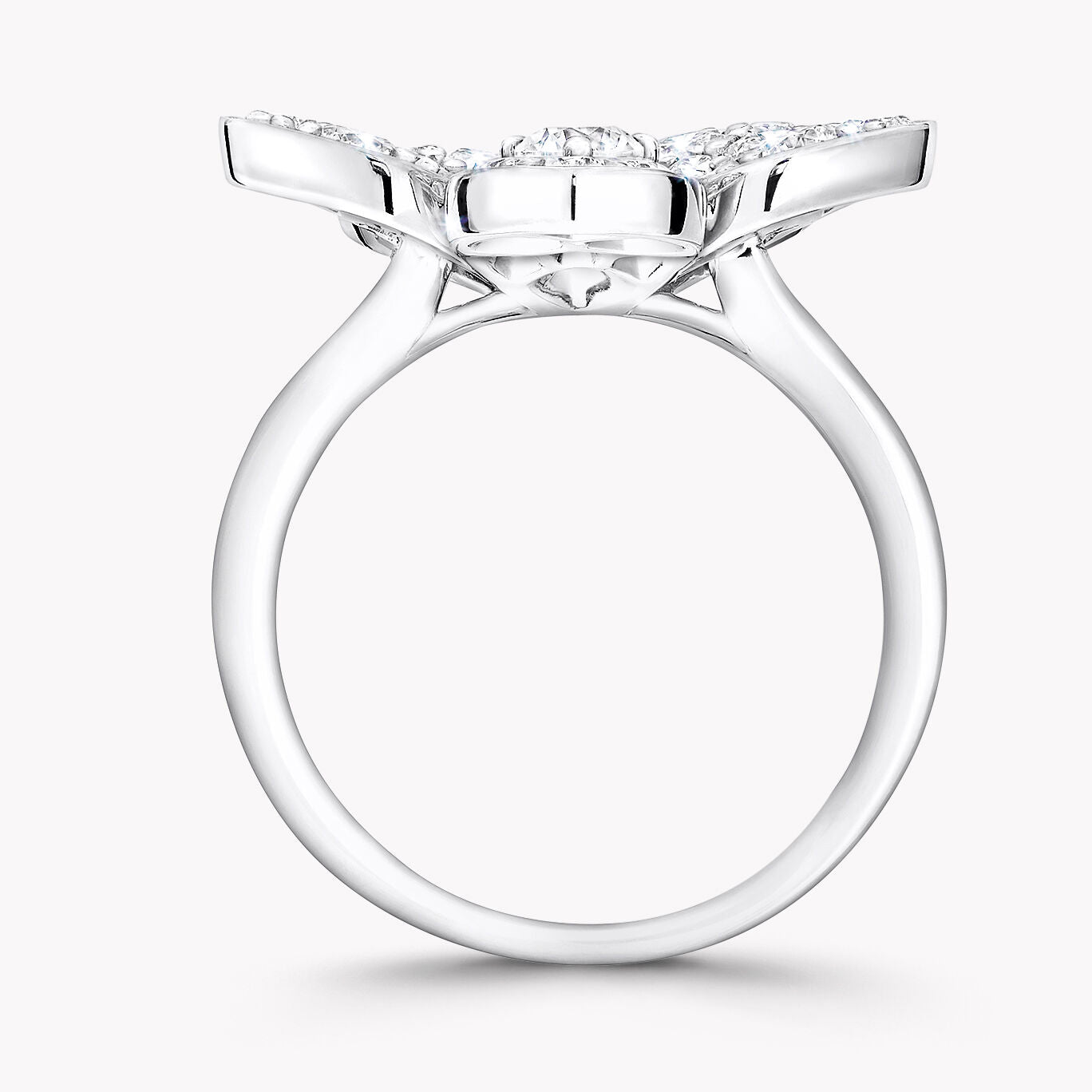 GLF-RGR852 five-leaf flower ring