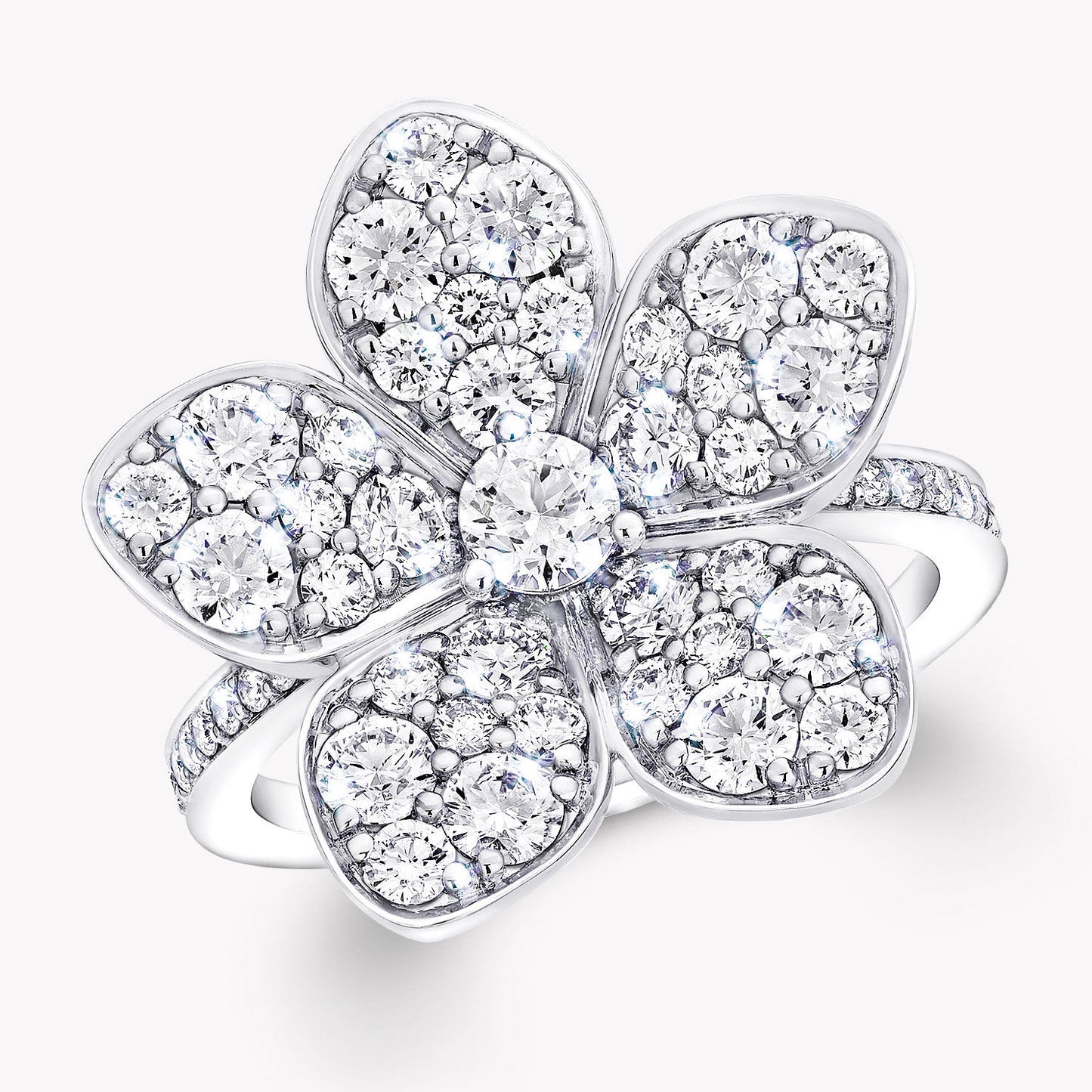 GLF-RGR852 five-leaf flower ring