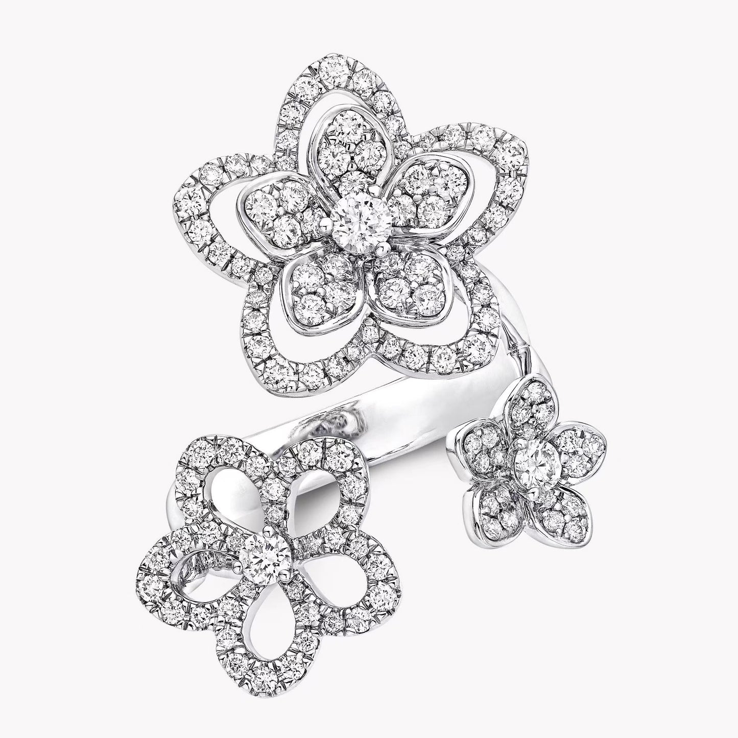 GLF-RGR841 five-leaf flower ring