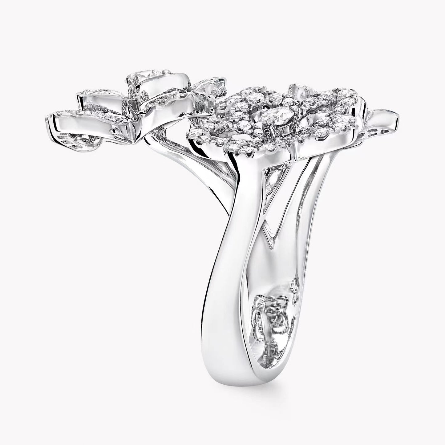 GLF-RGR841 five-leaf flower ring